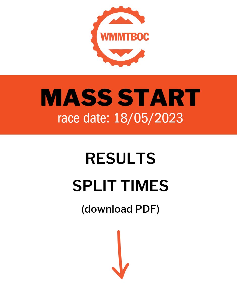 MASS START results and split times